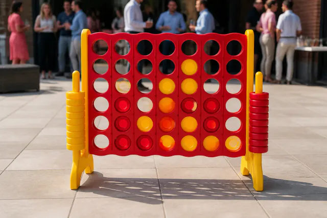 Giant Connect 4 — illustrative event setting